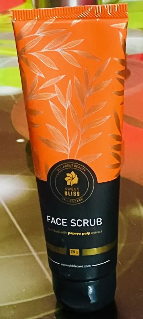 sweet bliss face scrub papaya.webp